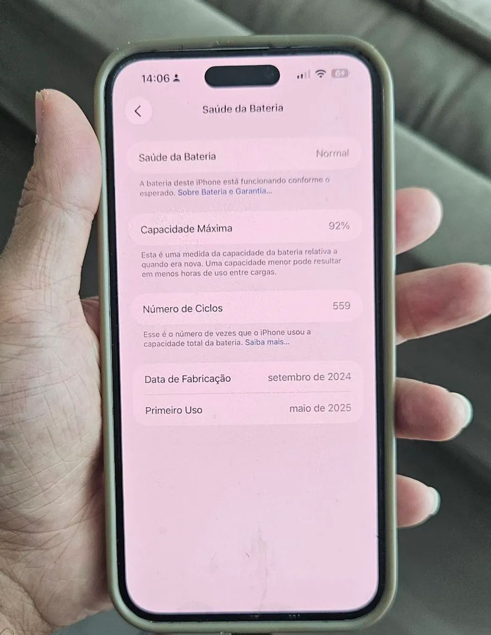 Iphone 15 Plus  - nota+ caixa 92% 