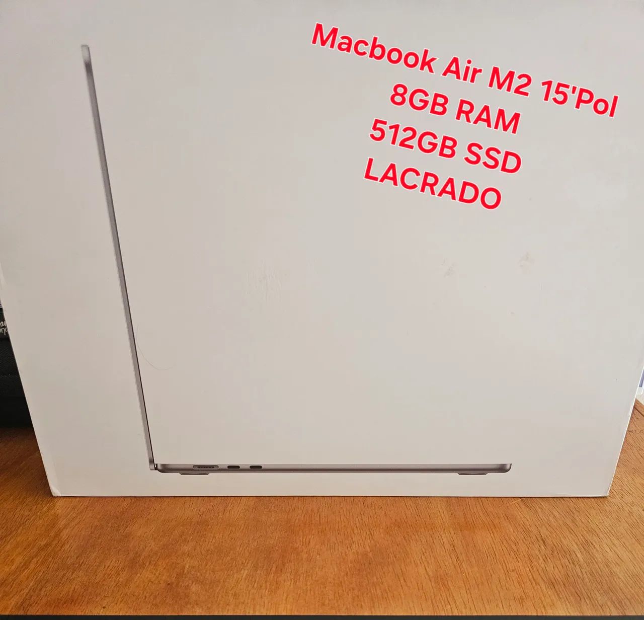 Macbook air M2 15" 512GB ( lacrado)