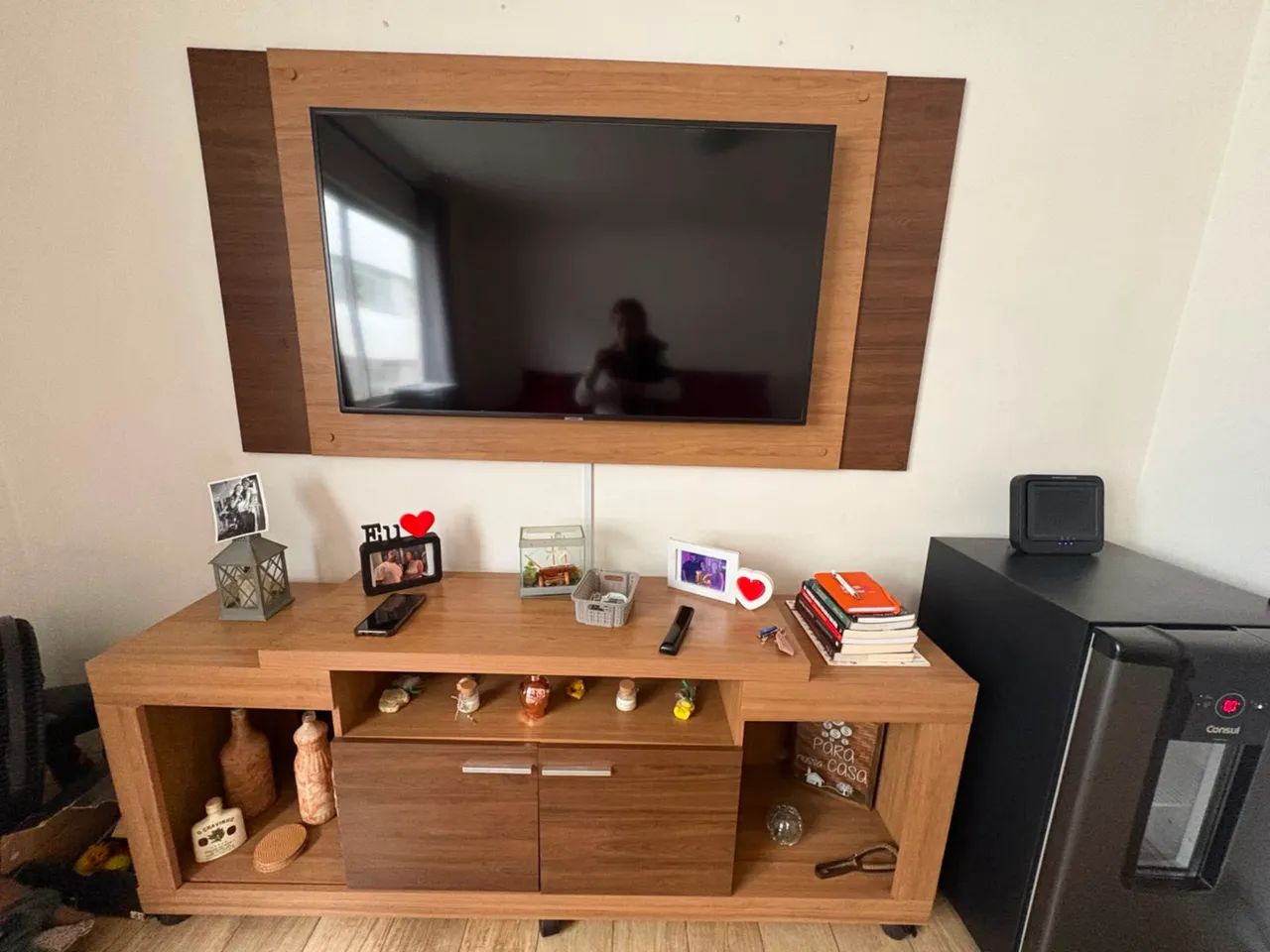 Rack e painel de TV
