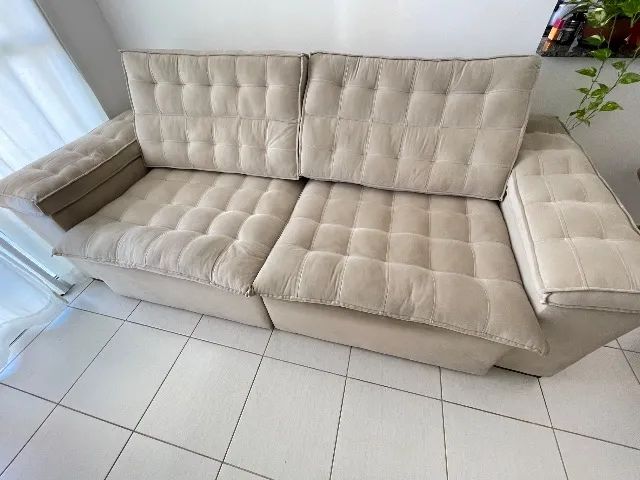 Sofá retrátil reclinável 