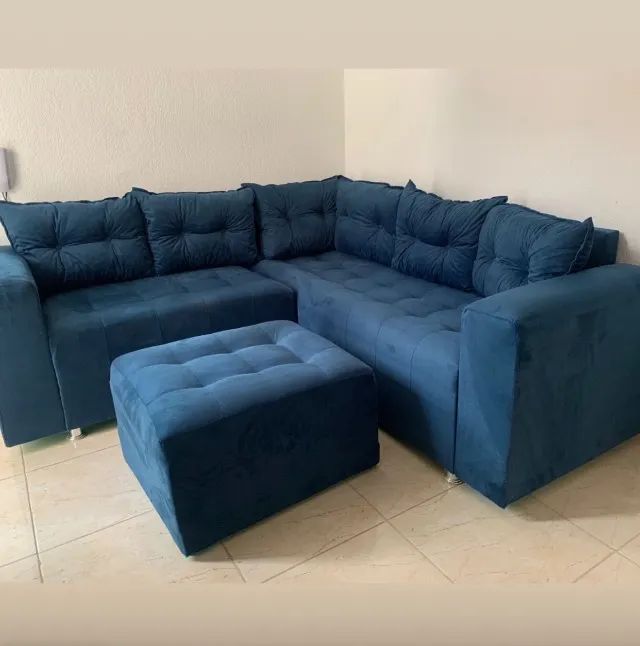 SOFÁ . De canto azul azul 