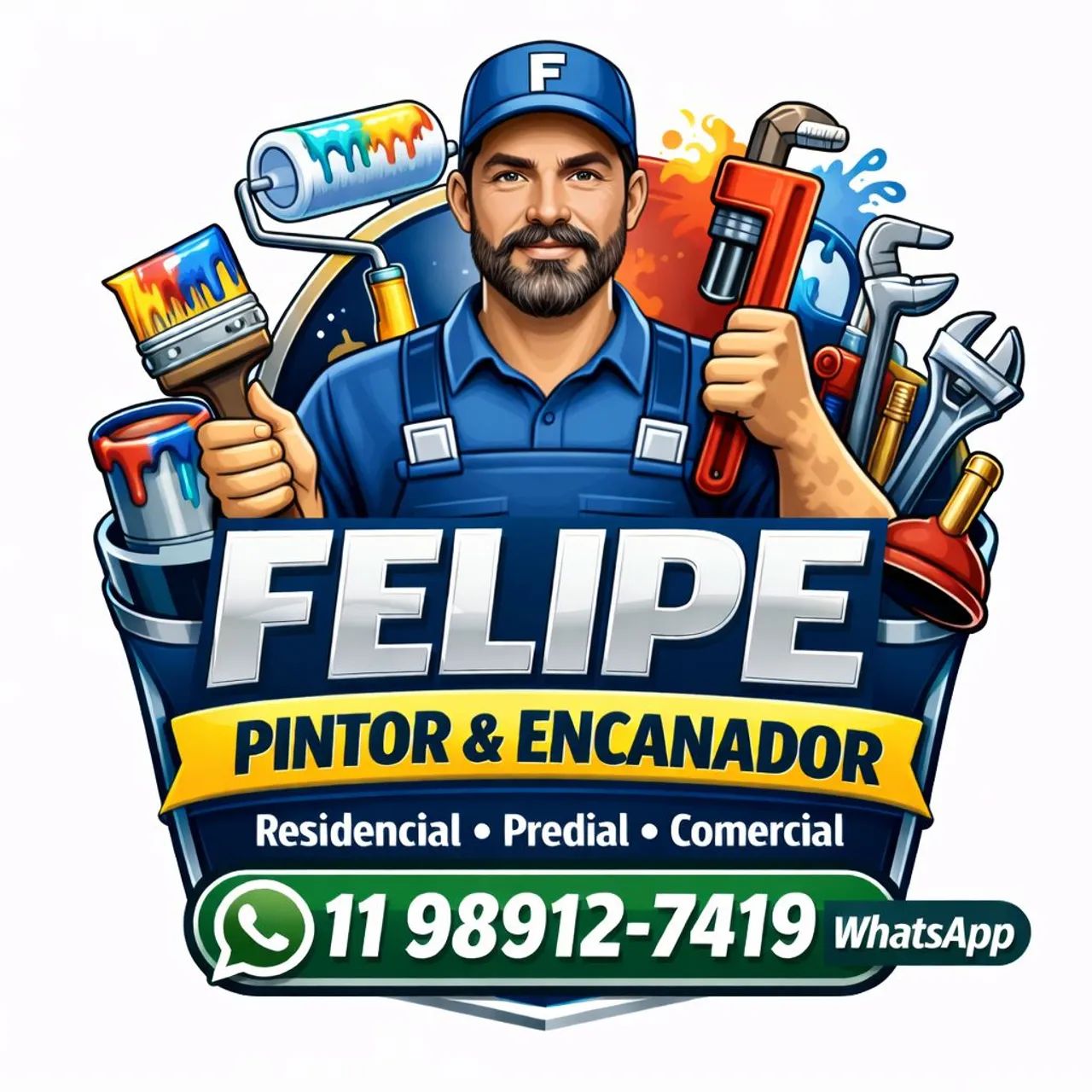 Pintor & Encanador Residencial Predial & Comercial 