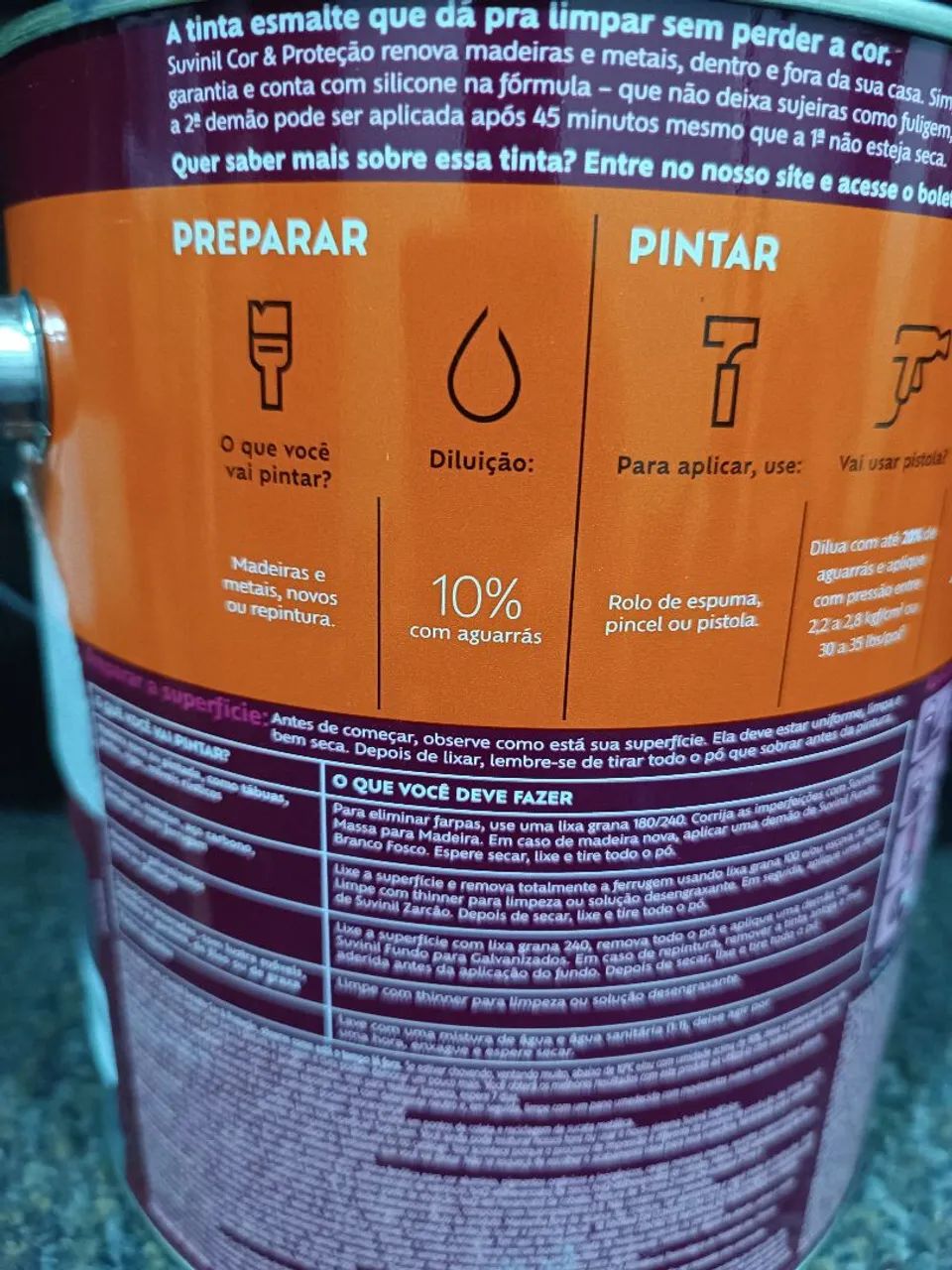 Tinta Esmalte Suvinil Premium Cinza Medio - Foto 5