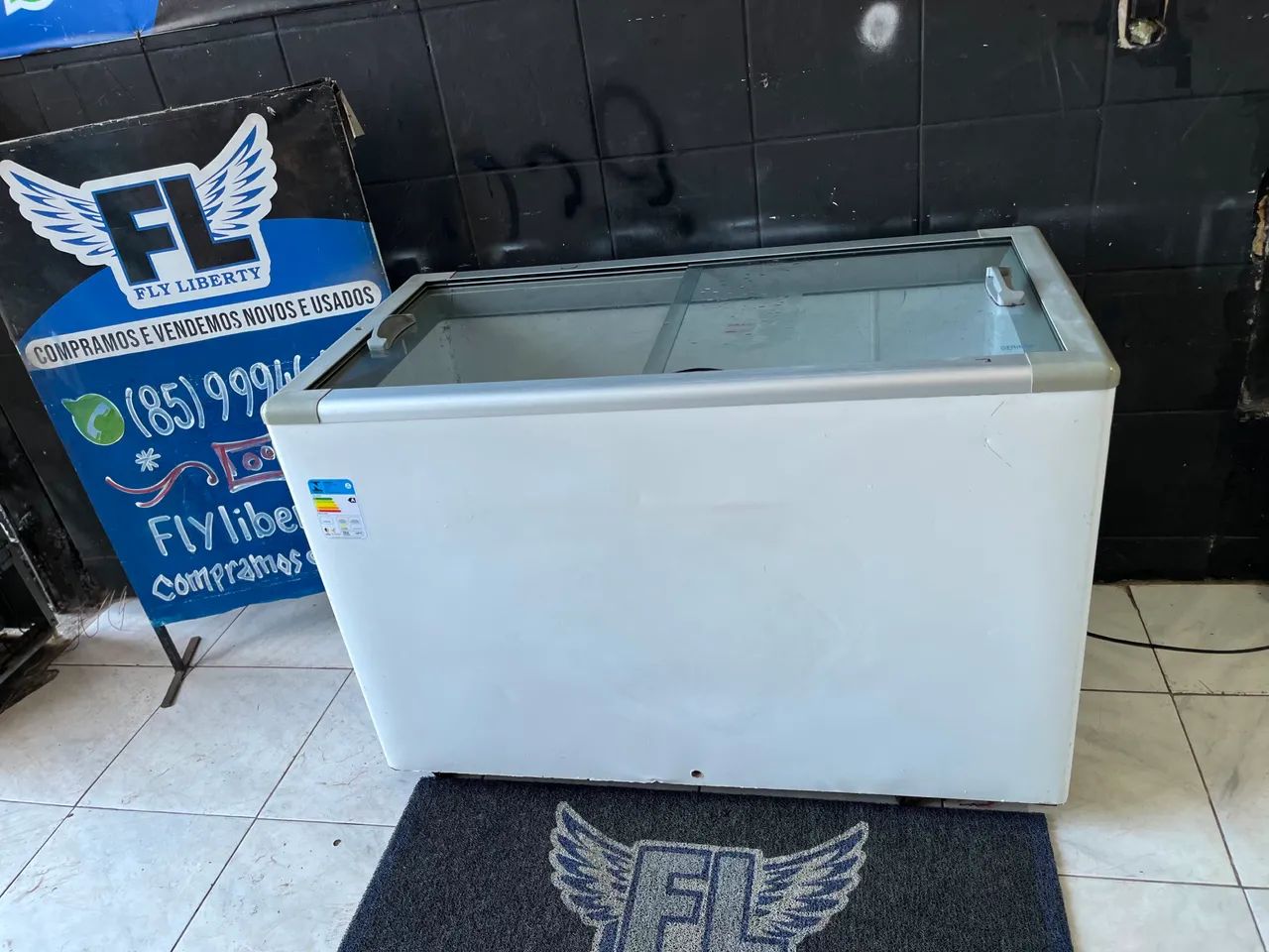 FREZER HORIZONTAL  EXPOSITOR  2 PORTAS VIDRO  500 LITROS  - Foto 3