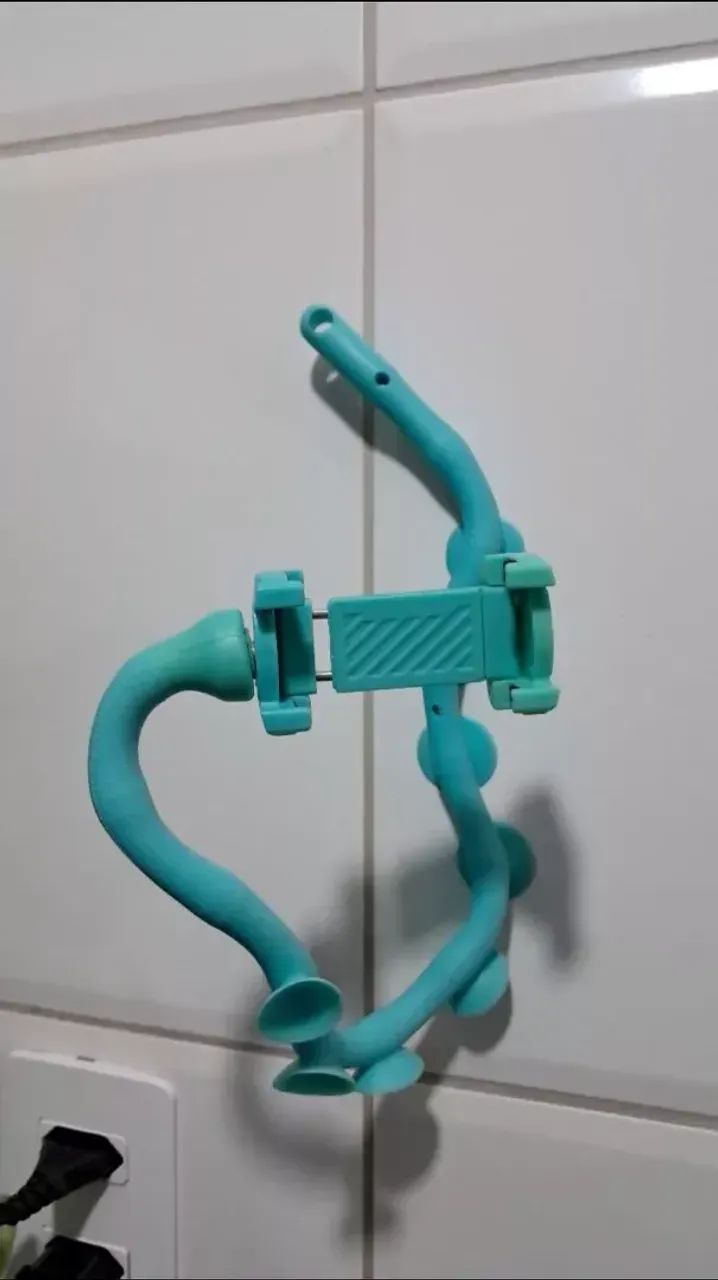 Suporte Porta Celular com Ventosa Estilo Flexível Centopeia - NOVO - Foto 5