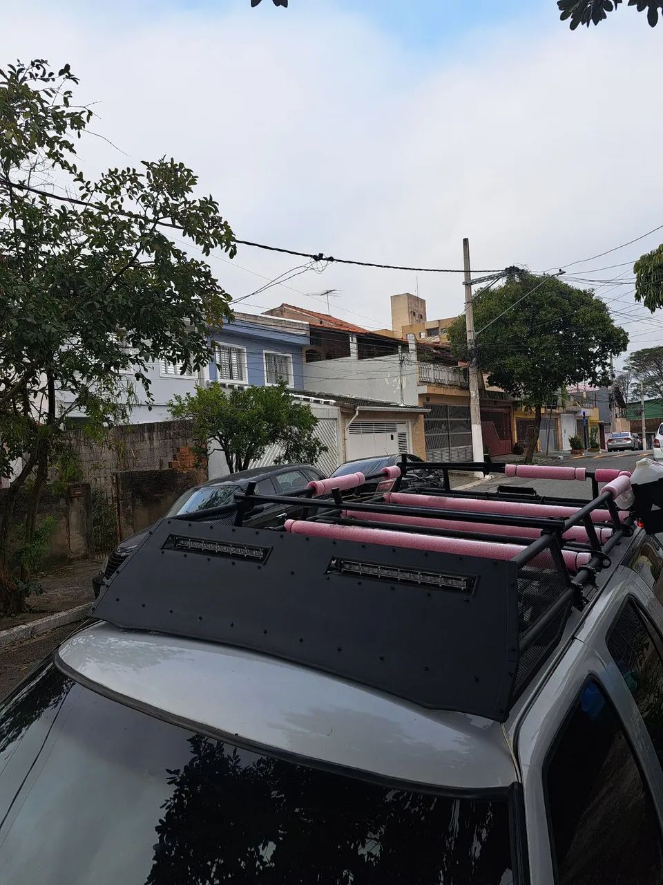 Rack para teto Chevrolet Blazer 4,3 com 5 Barras de LED  - Foto 4