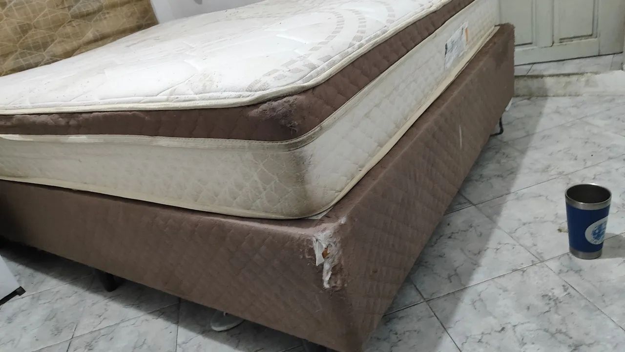 Cama box, base mais colchão  - Foto 4