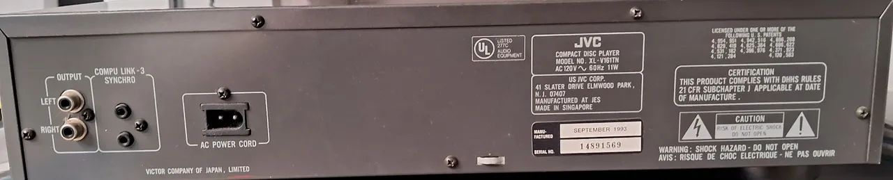 Leitor de CD, JVC XL V-161, Leitor de CD, SEM TESTES  - Foto 2