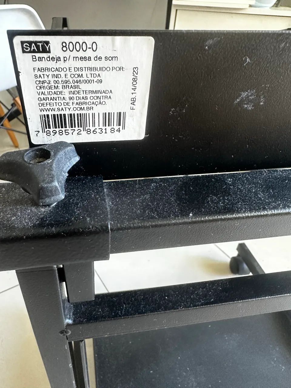 Rack / Suporte para Mesa de Som SATY 8000-0 com Rodinhas e Ajuste - Foto 2