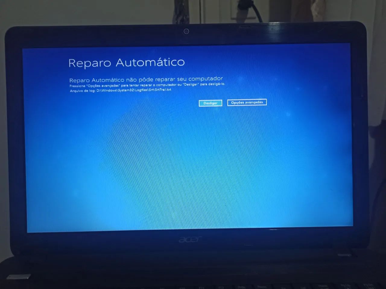 Notebook c/ defeito