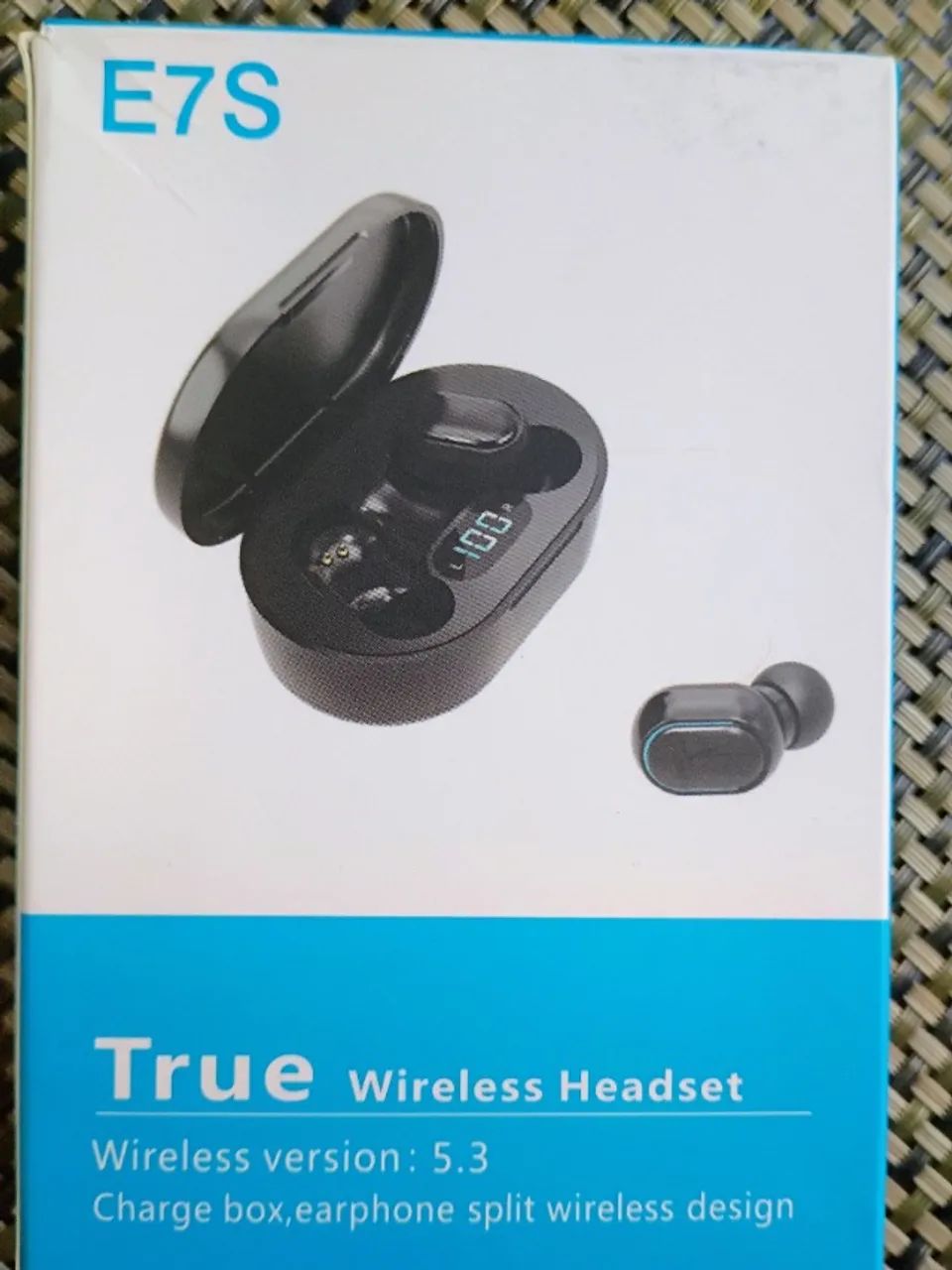 Fone Bluetooth E7s sem fio Tws Bluetooth 5.3 