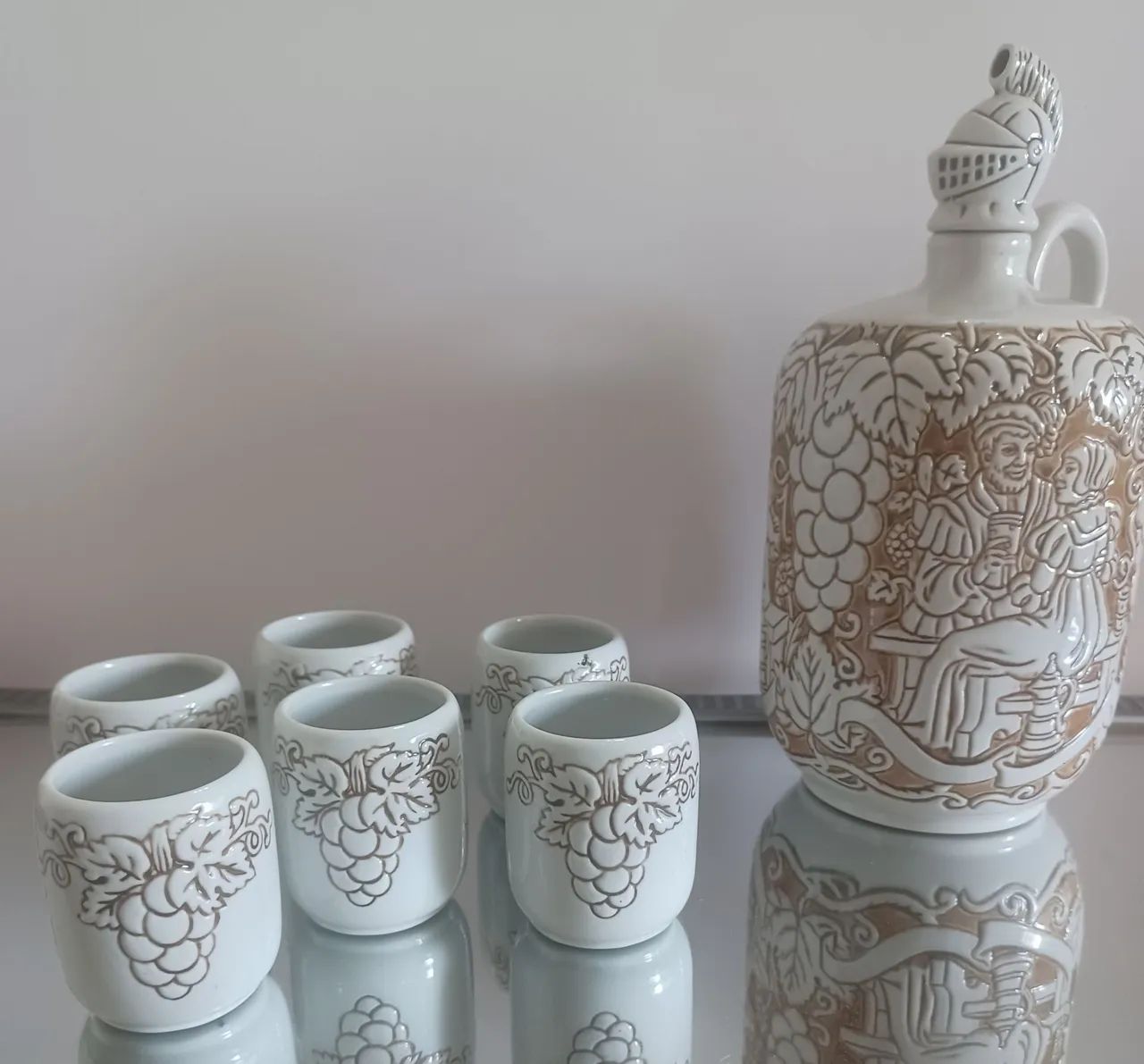 CONJUNTO VINHO CERAMARTE GARRAFA COPOS  - Foto 2
