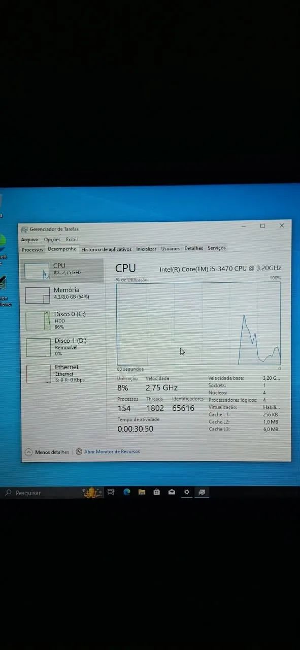 PC CPU COM I5 3470 + 8gb de RAM + 500gb + NVIDIA G210 - Foto 3