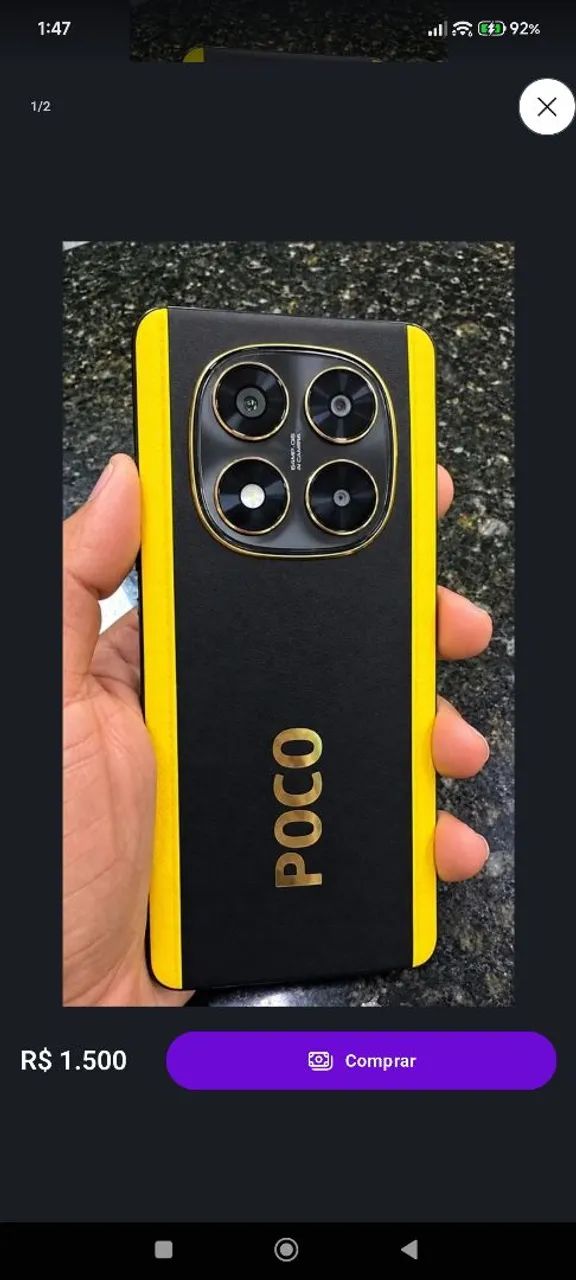 POCO X7 AMARELO 8/256 GB  - Foto 2