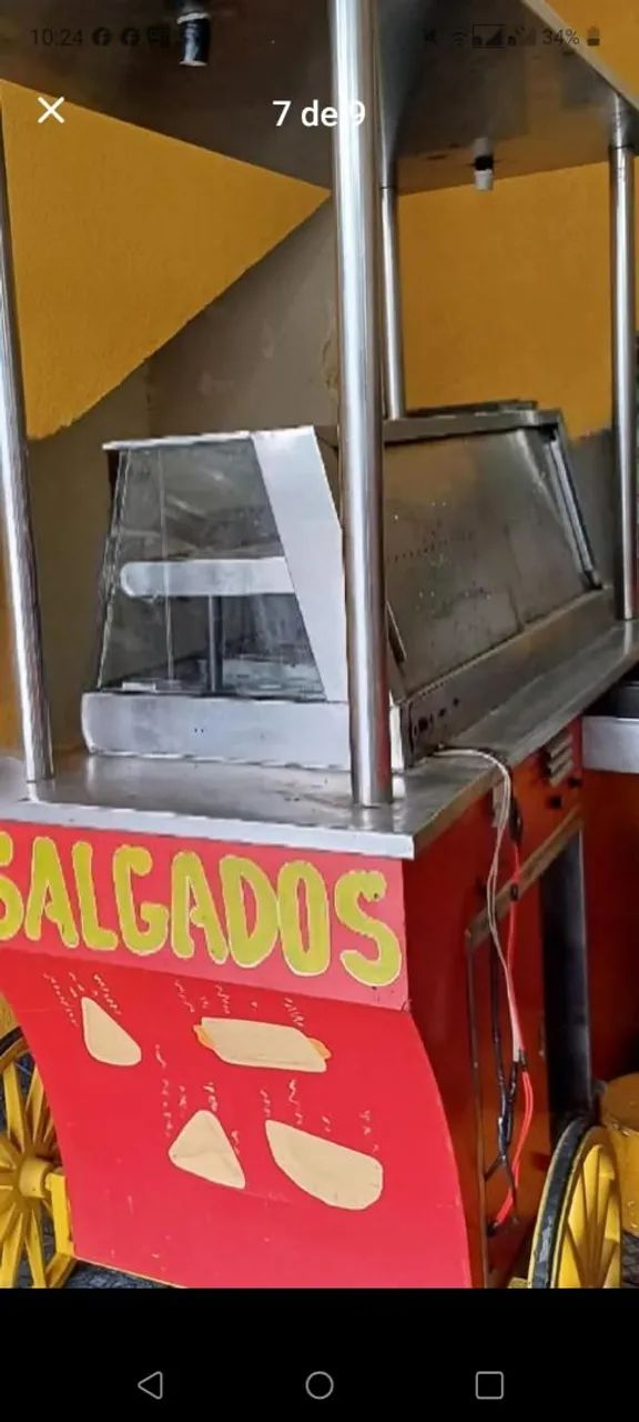 VENDE SE CARRINHO DE SALGADOS, COM ESTUFTA ELETRICA.  - Foto 5