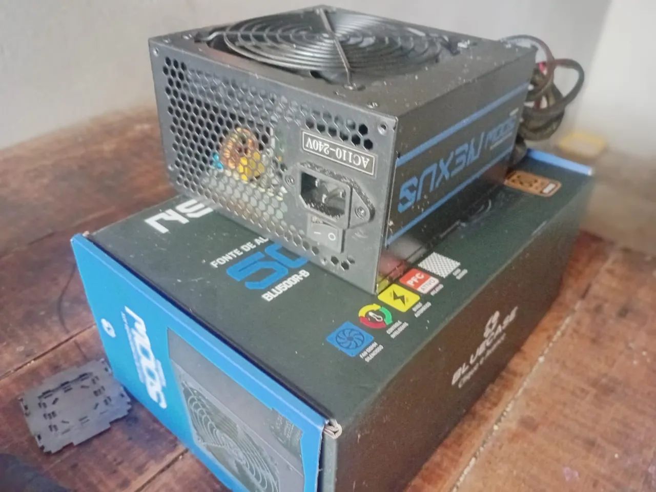 Fonte 500w bluecase selo 80 plus bronze