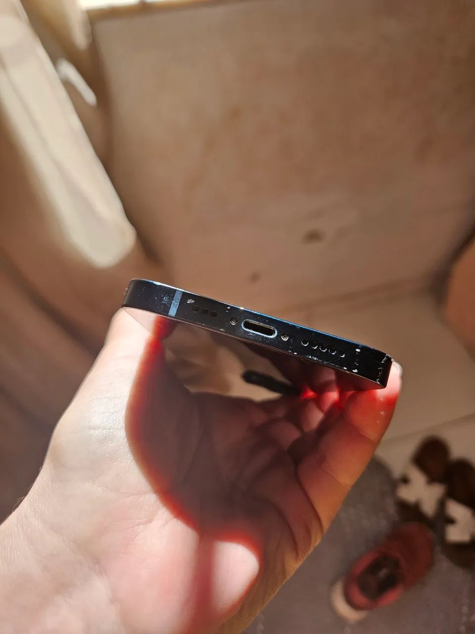 Iphone 14 (128 gb) preto azulado - Foto 5