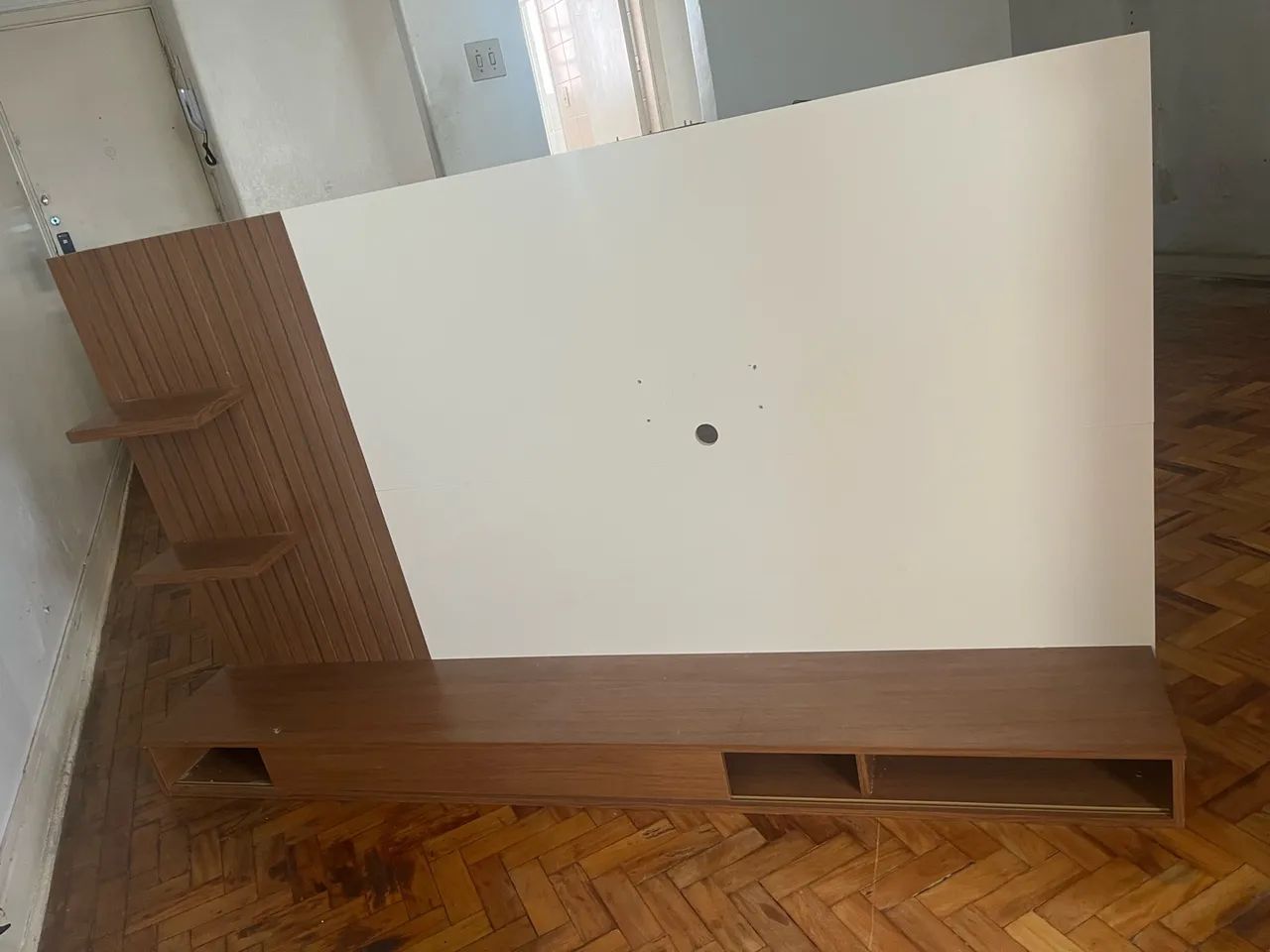 Painel de Tv Painel para TV até 60 Polegadas Ripado com Nichos - Foto 2