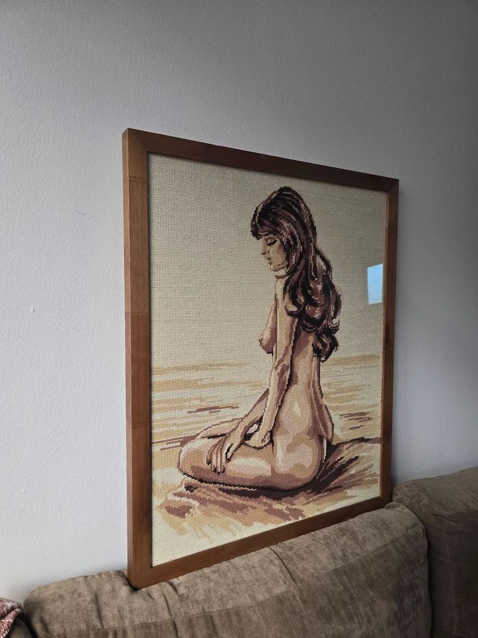 Quadro arte em meio ponto (emoldurado e com vidro) - Foto 2