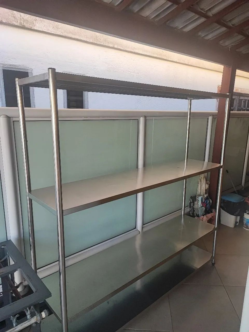 Conjunto Prateleira e Pia Inox - Foto 3