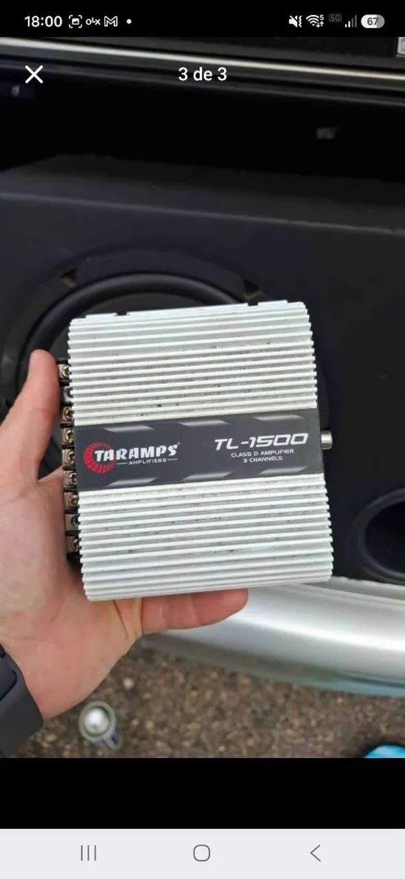 Caixa de som 12 + Modulo taramps  tl1500 - Foto 3