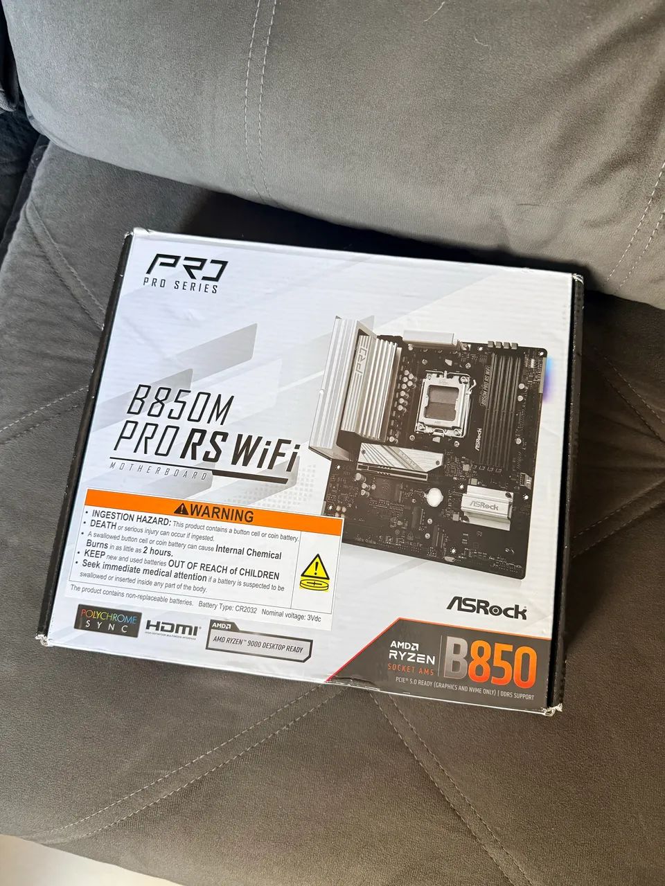 PLACA MÃE B850 M PRO RS WI-FI ASROCK NOVA 