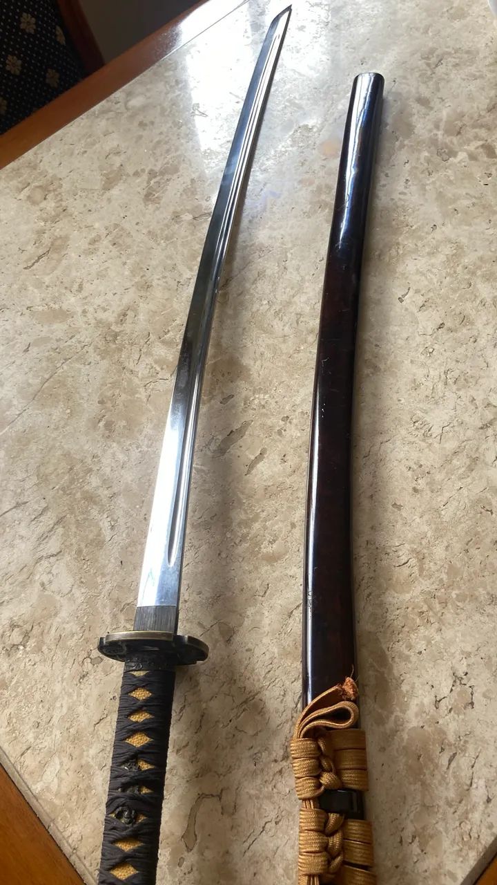 Conjunto de katana e wakizashi originais  - Foto 3