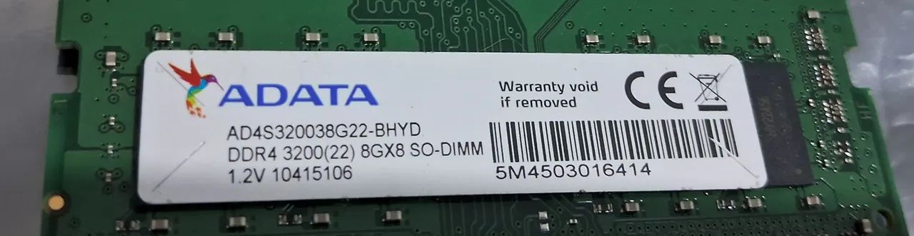 Memória RAM Adata 8GB ddr4  3200mhz. Última  unidade. - Foto 2