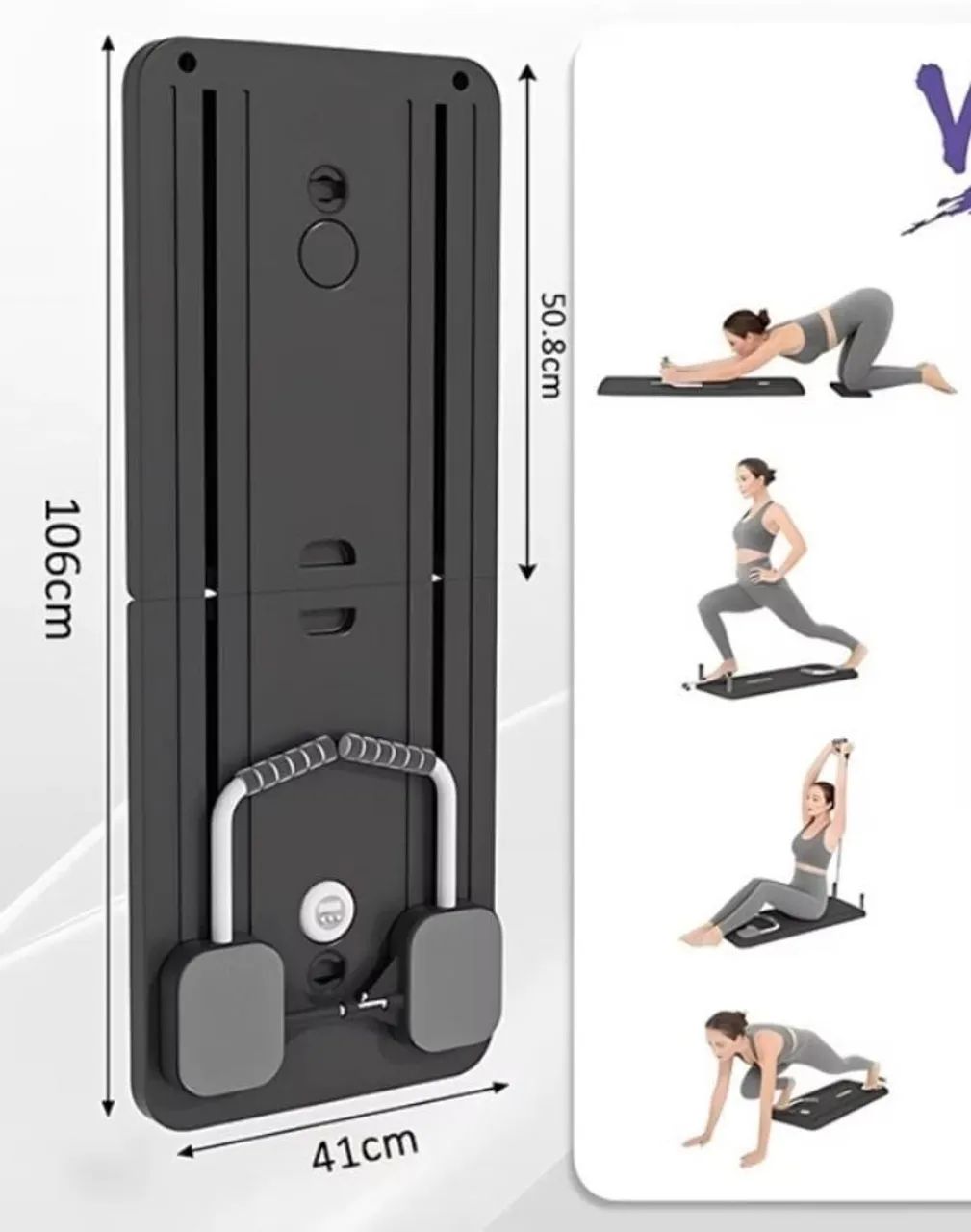 Prancha De Pilates E Abdominal Multifuncional 5 Em 1 (Semi-Nova) - Foto 3
