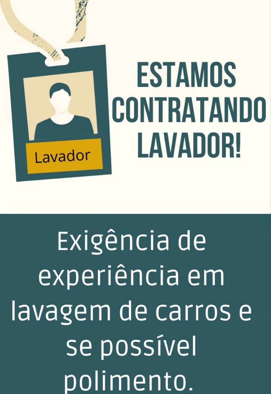 Vaga para lavador de veículos 1