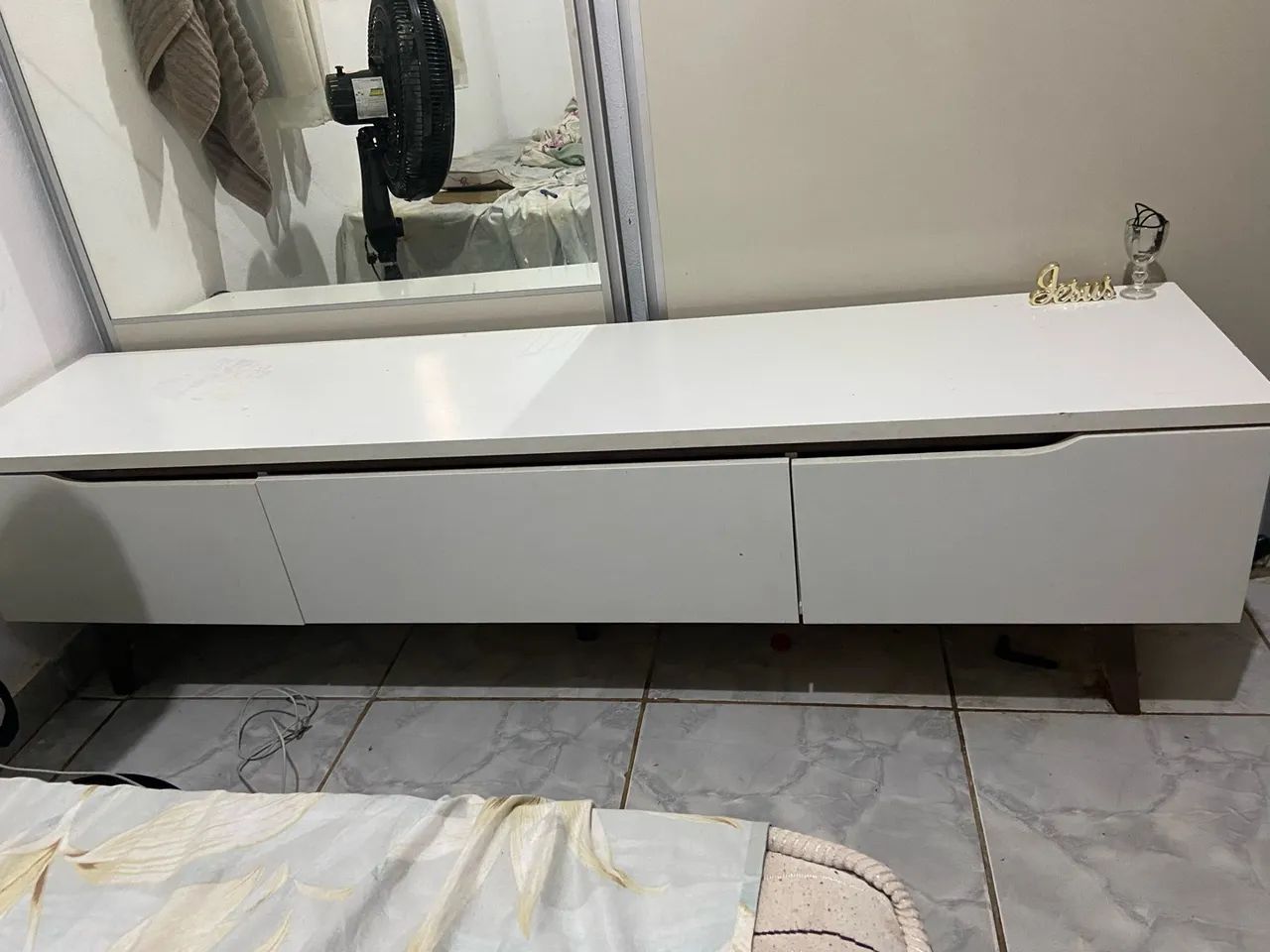 Rack para TV até 75 Polegadas Madesa Reims 2 Portas 1 Gaveta