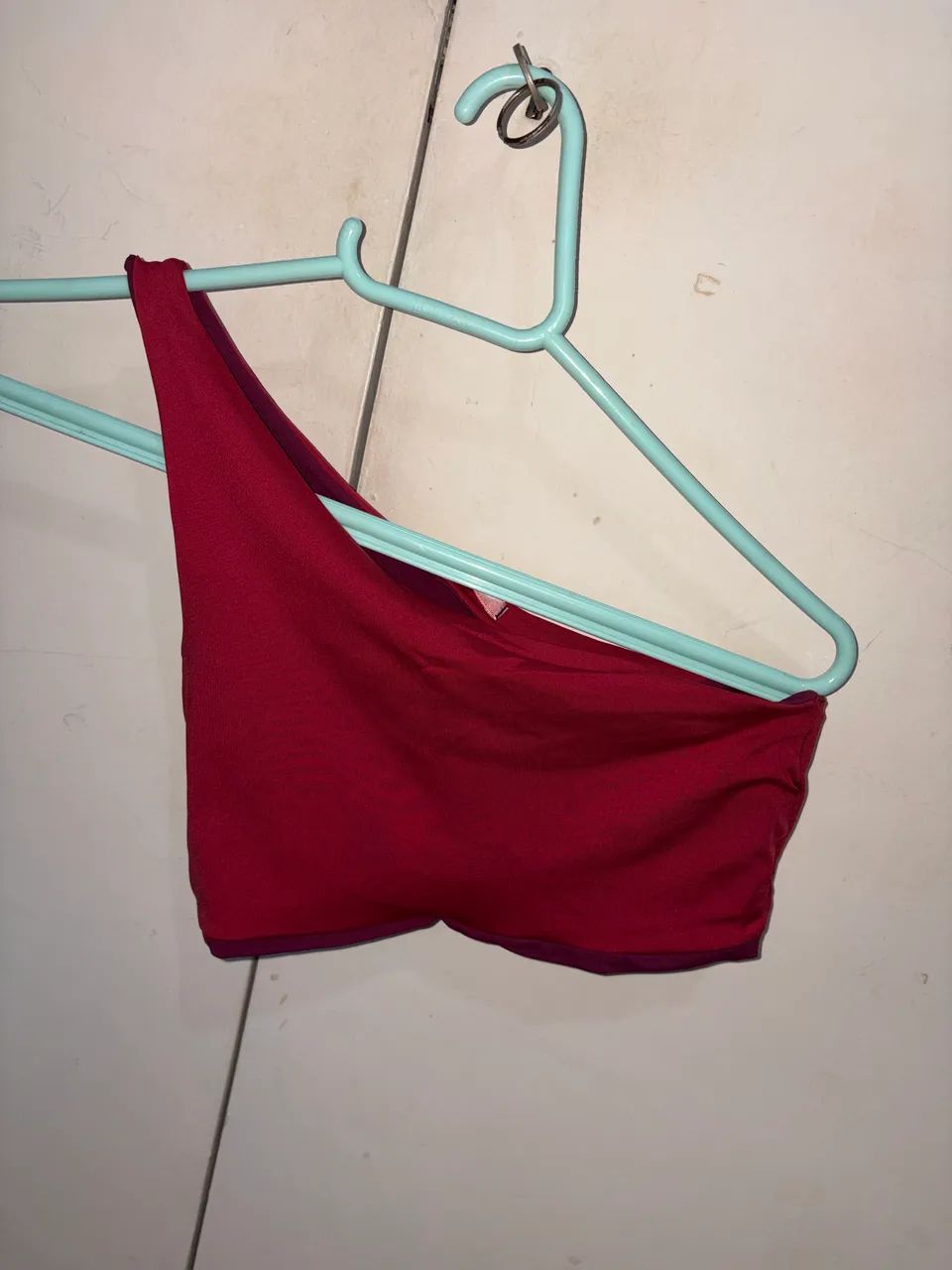 Top nani um ombro reversível vinho - Foto 2