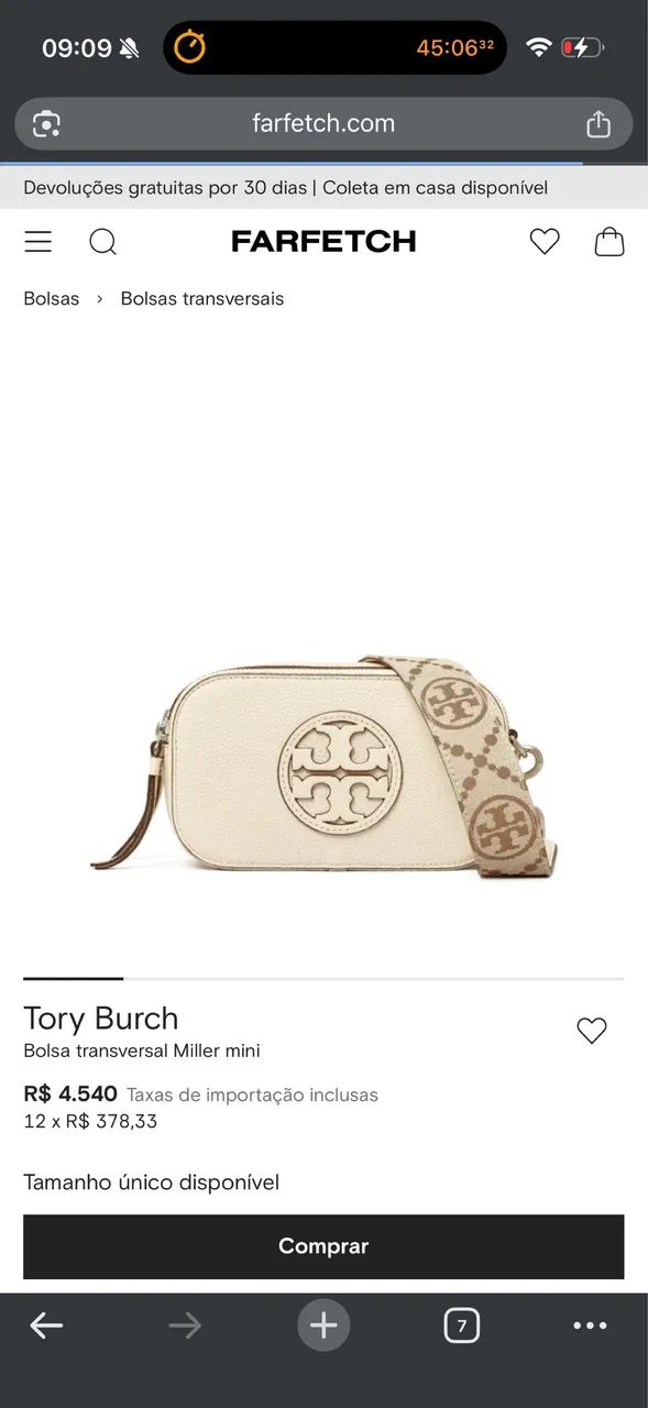 Bolsa Tory Burch Miller mini ORIGINAL - Foto 4