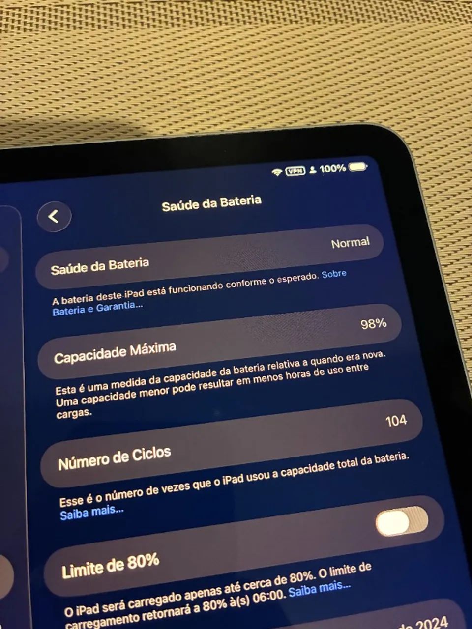 iPad Air M2  + Apple Pencil Pro (Perfeito Estado) - Foto 3