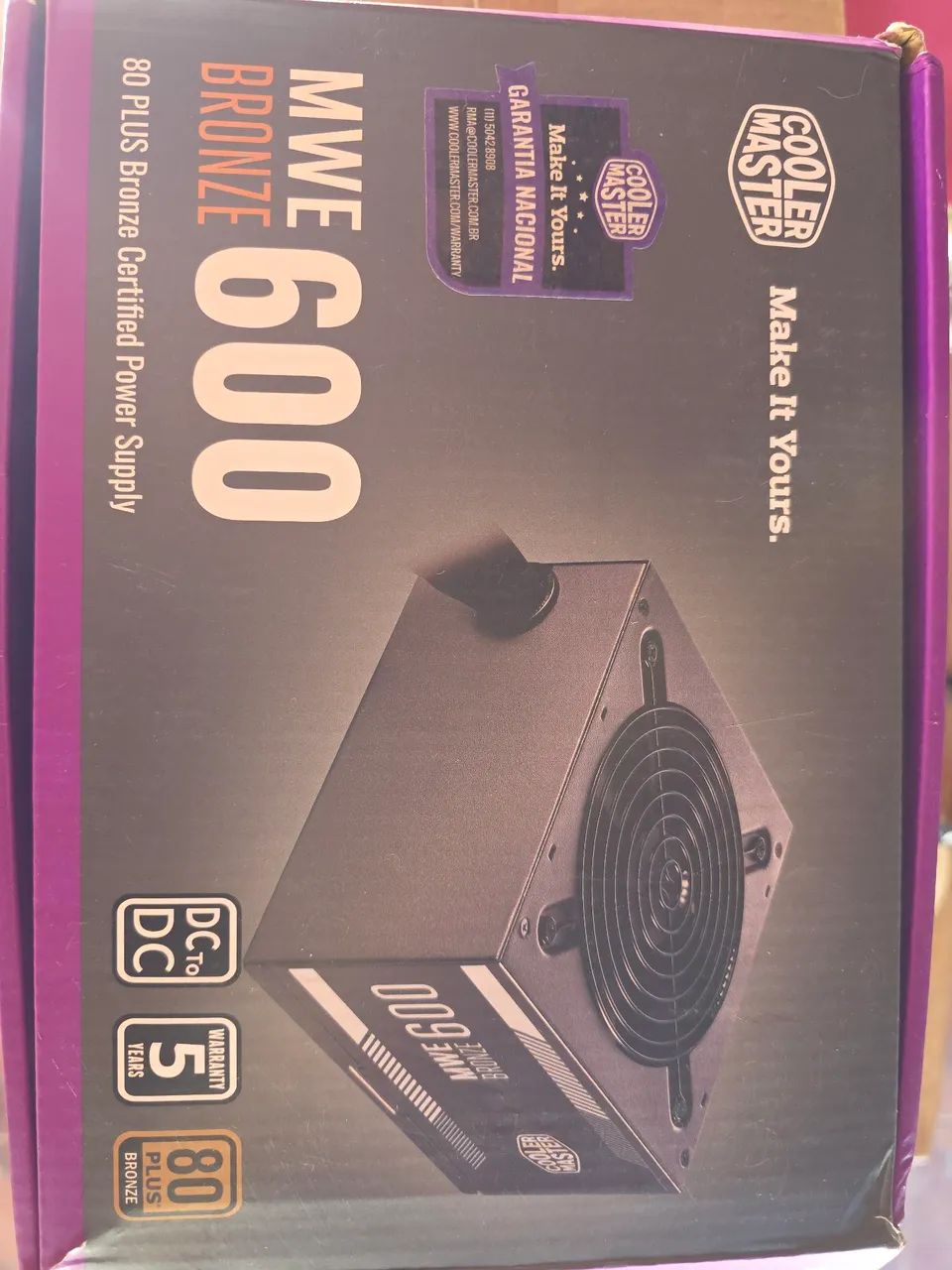 Fonte Gamer Cooler Master 600w