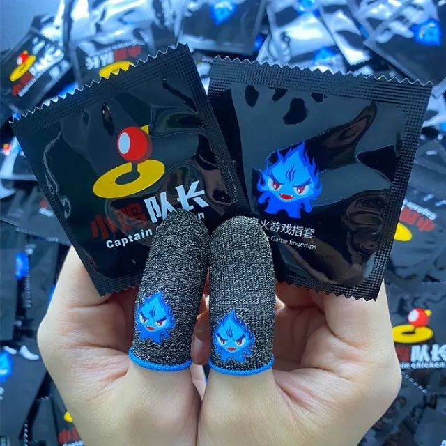 Par Luva De Dedo Gamer com efeito luminoso