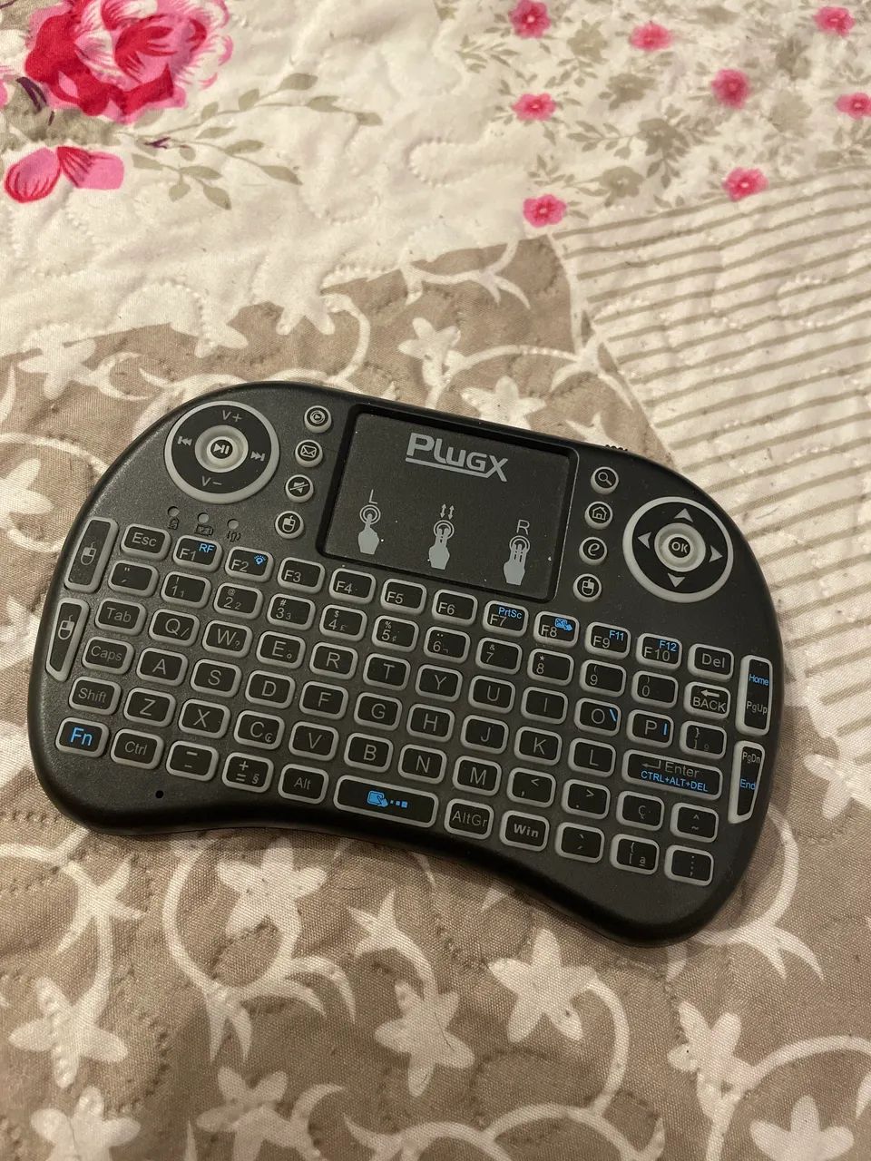 Mini teclado Mouse USB sem fio