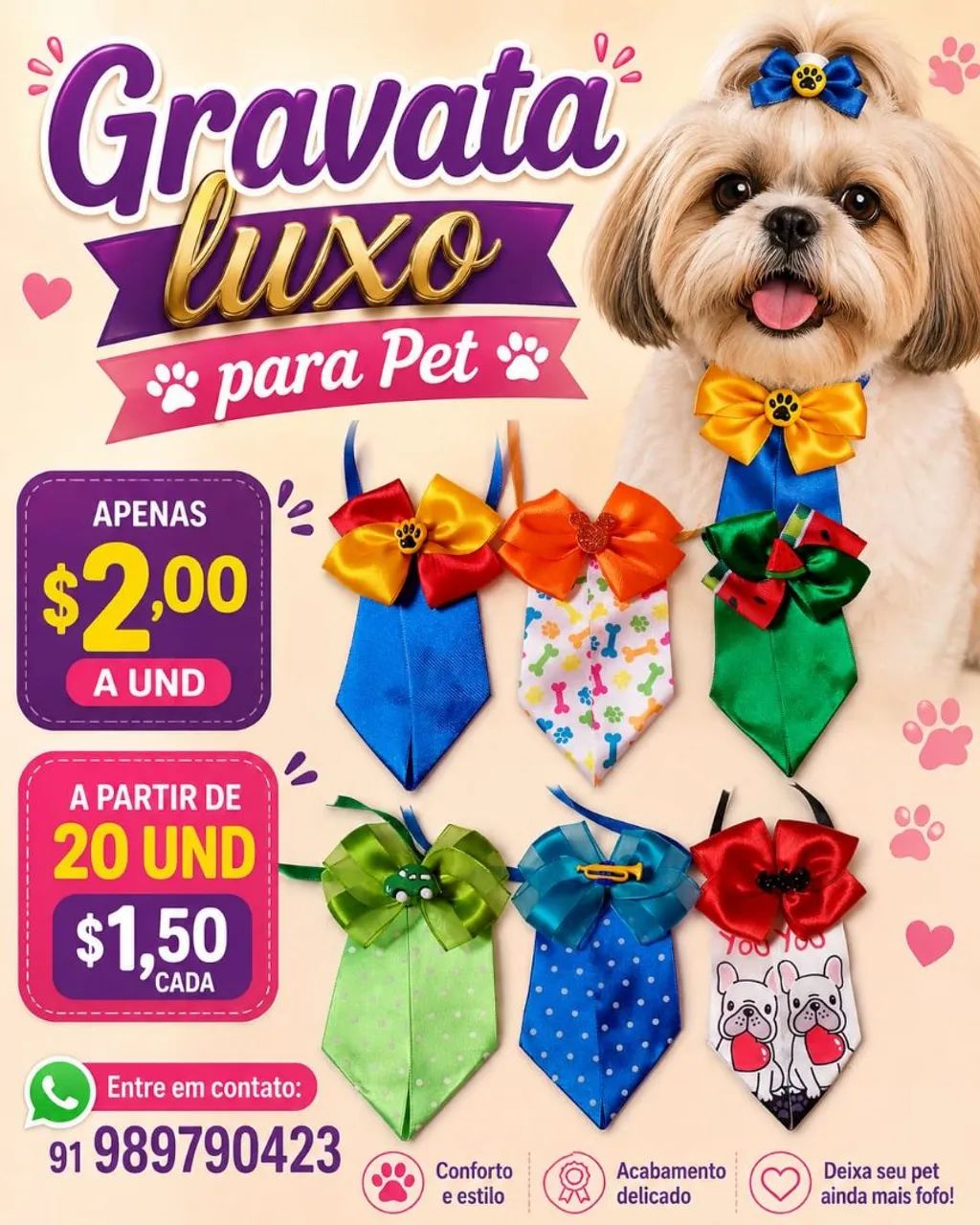 Gravatas para pet