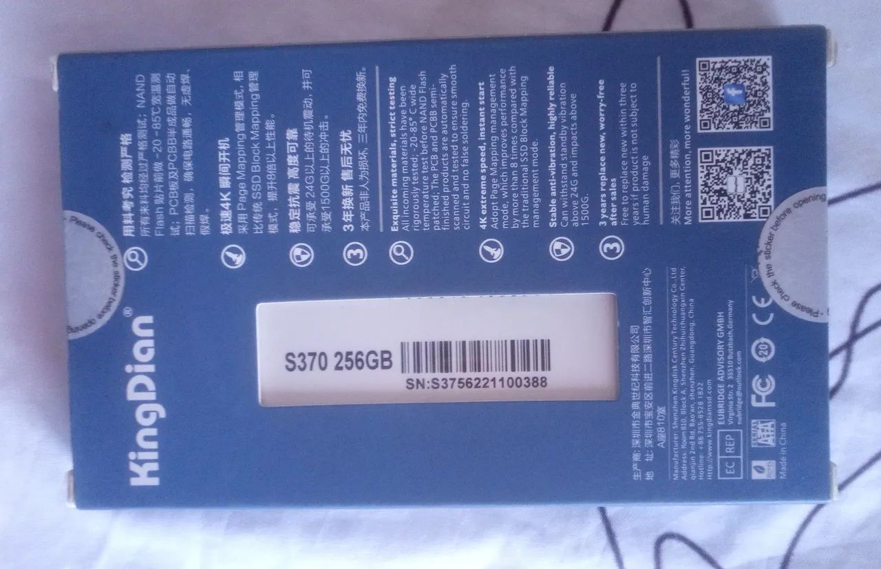SSD Sata 2.5" 256GB  KingDian  - Foto 2