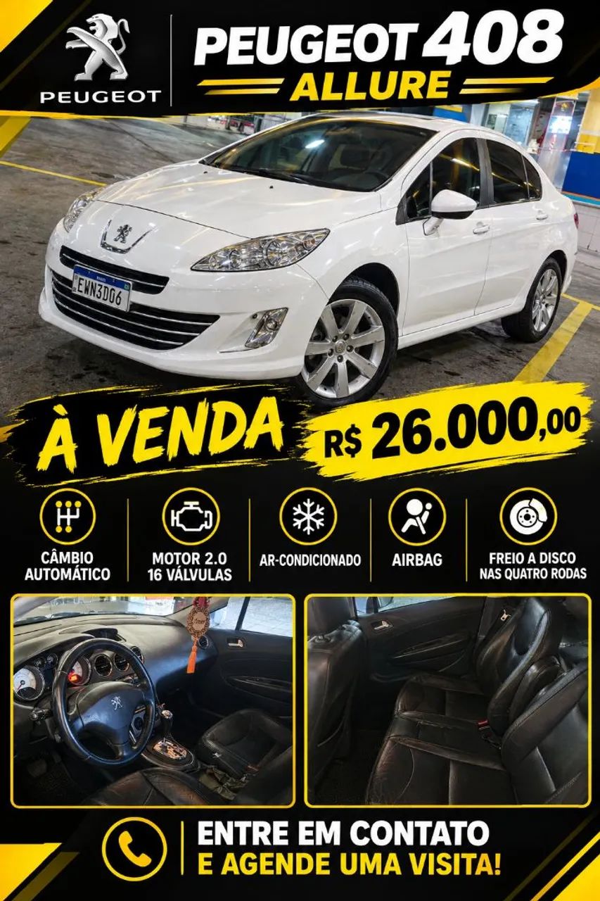 Peugeot 408 408 Sedan Allure 2.0 Flex 16V 4p Aut. 2012