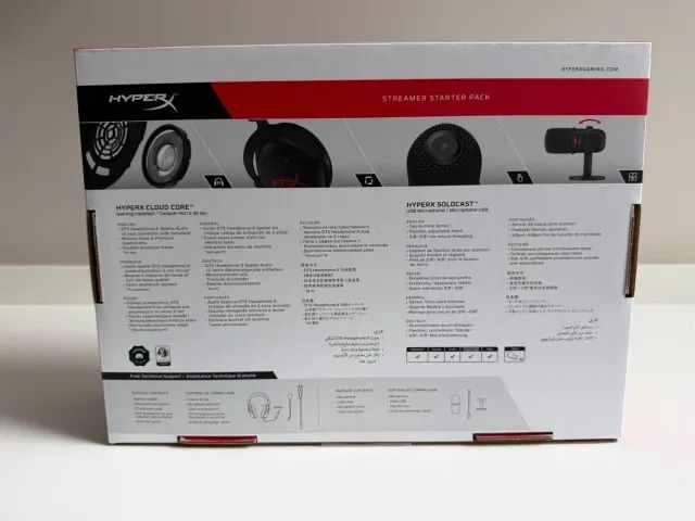 Kit HyperX Streamer Starter Pack - Headset HyperX Cloud Core + Microfone HyperX Solocast - Foto 2