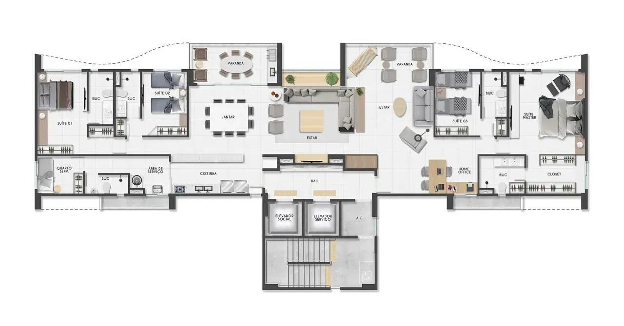 PLANTA 105m²
