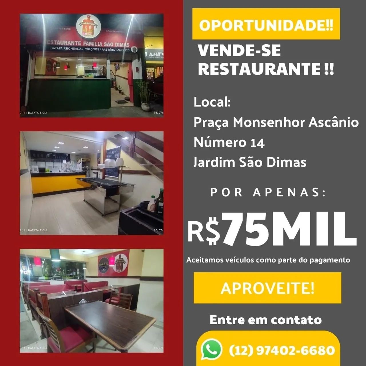 VENDESSE RESTAURANTE COMPLETO 