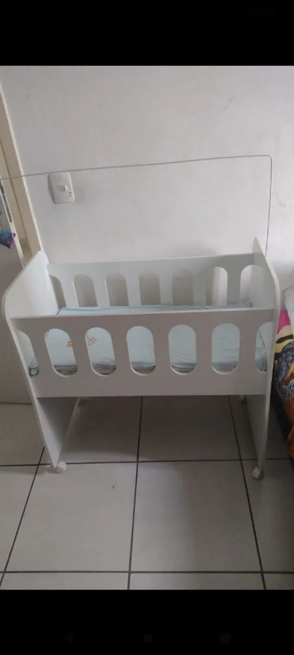 Mini berço c colchão e arco 230 reais retirar  - Foto 2