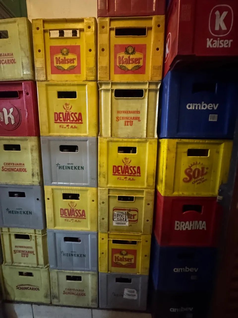 Caixa de vasilhames/ garrafa 600ml completa