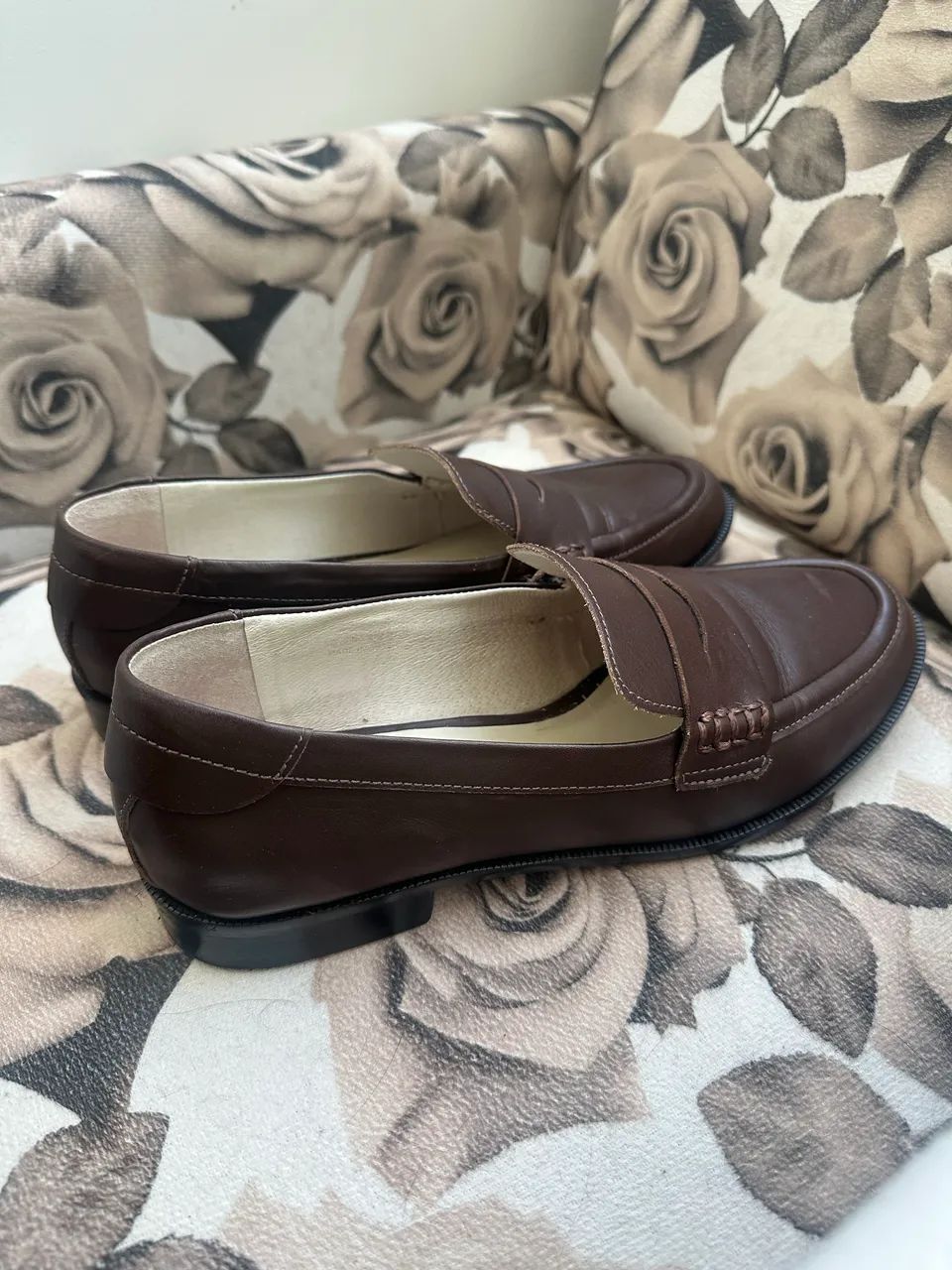 Loafer Mocassim Couro Marrom 37 Vinci - Foto 3