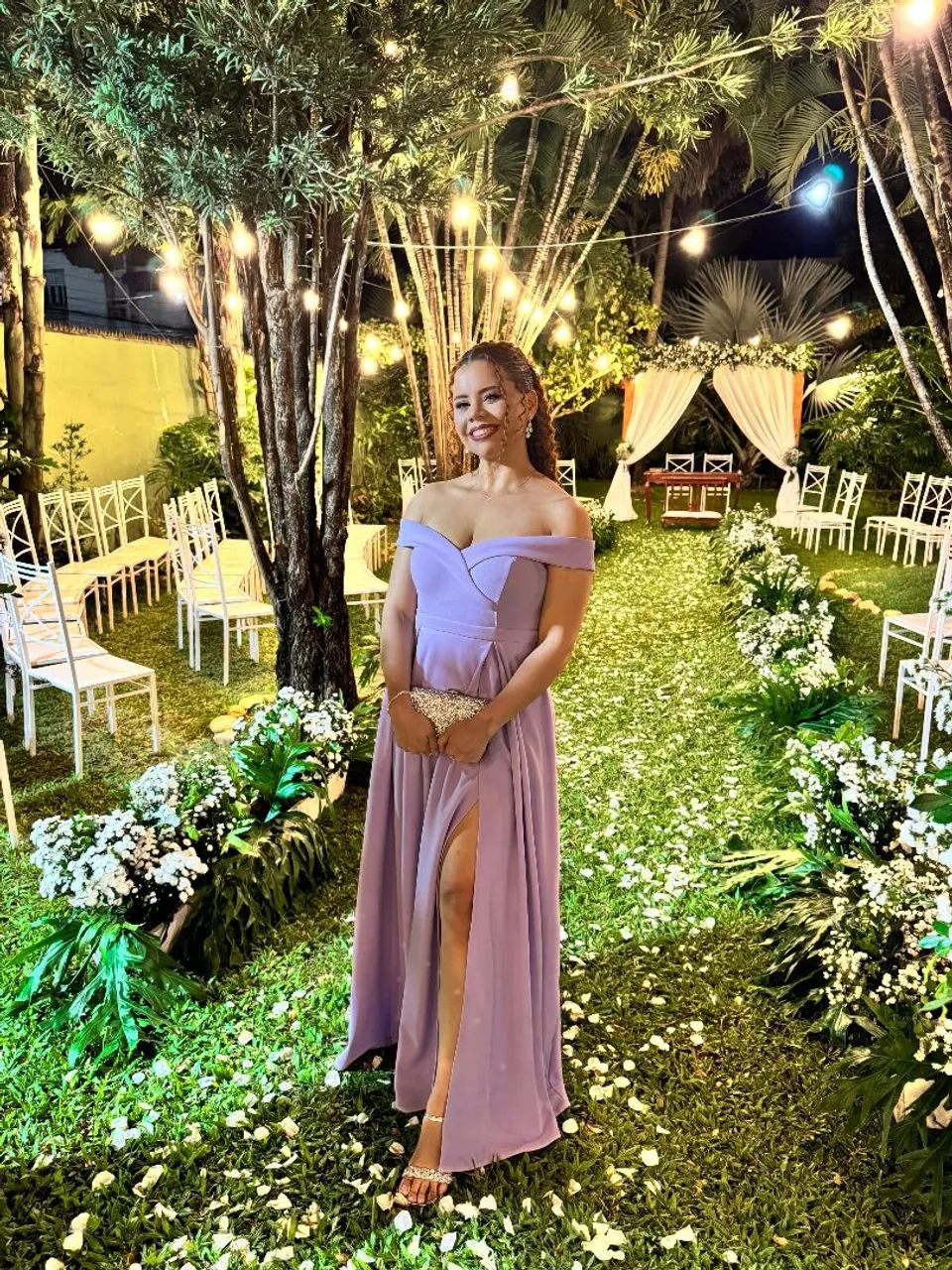 Vestido de Festa Longo Lilás - Foto 2