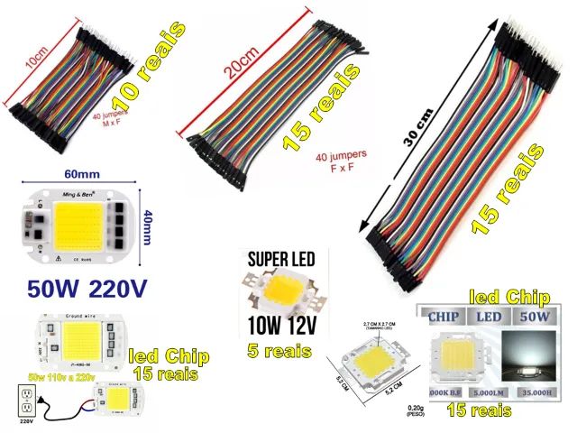 arduino Cabo Jumper 20cm Macho X macho