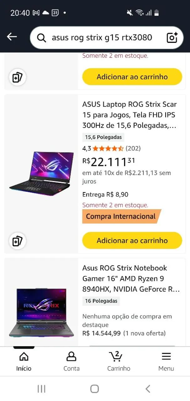 Notebook Asus Rog - Foto 5