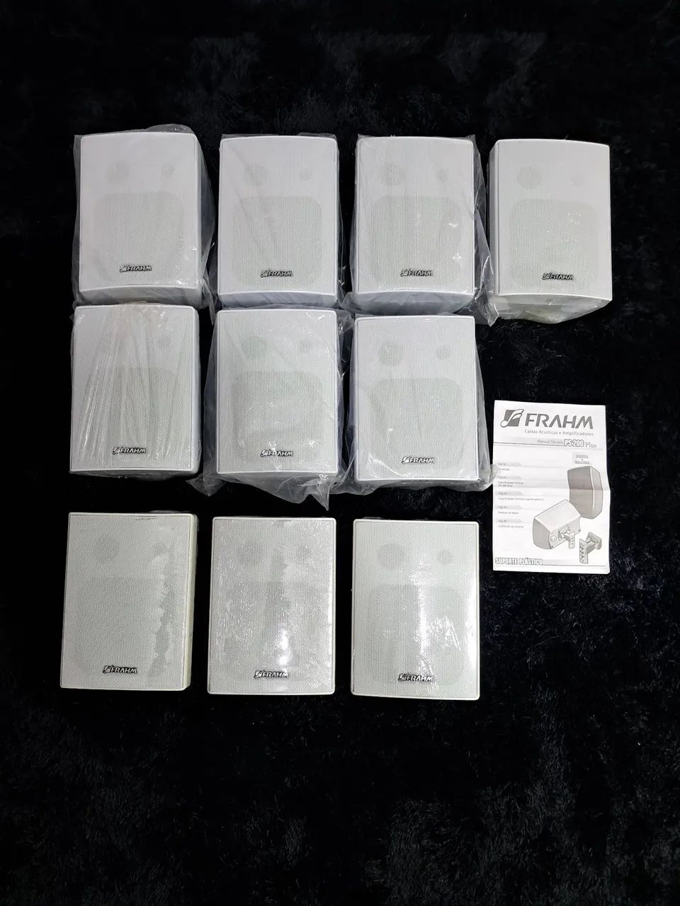 Kit Com 10 Caixas Ps200plus Branco 30wrms da Marca Frahm